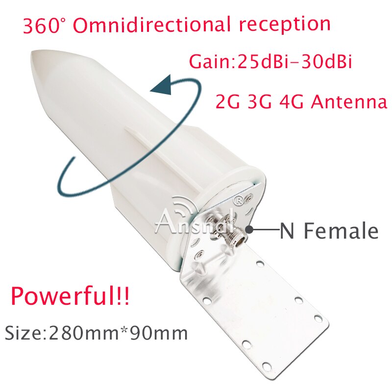 antenna 4G 30dBi 698-2700mhz antenna omnidirezionale esterna antenna WIFI antenna gsm per amplificatore cellulare cellulare 2G 3G 4G