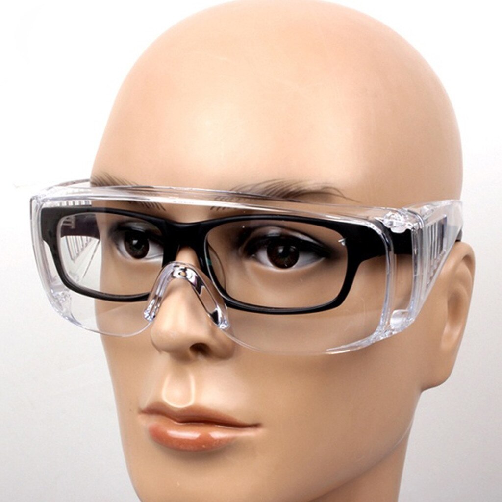 1PCS Transparent eye protection Safety Goggles Glasses Transparent Dust-Proof Glasses For Eyes Protection Windproof Dustproof