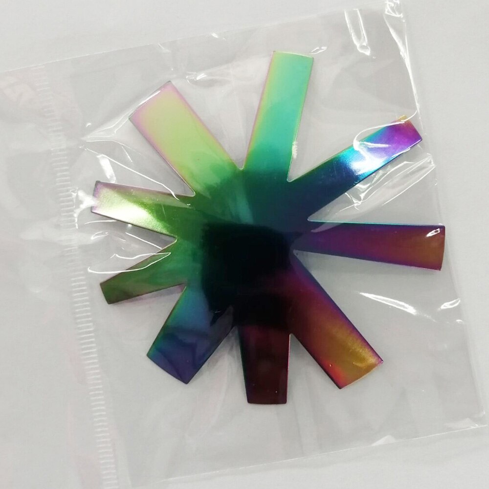 3 kolory zawodowiec 9 rozmiary owalne francuski trymer paznokcie szablon V linia głębokie migdałów kształt porady manicure krawędzi paznokcie akrylowe nóż TB #2: 6