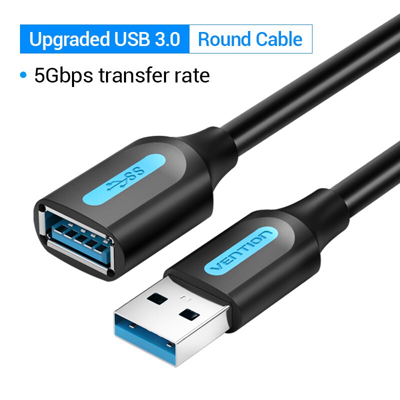 Vention USB Extension Cable USB 3.0 Male to Female Cable USB 3.0 2.0 Extender Cord for Smart TV SSD Xbox One USB Cable Extension: USB 3.0 Cable / 3m