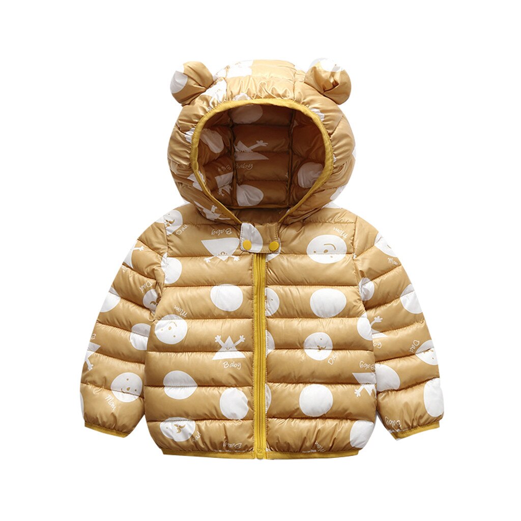 Warme Jas Voor Kids Outdoor Kinderen Jassen Voor Herfst Winter Kinderen Hooded Windbreaker Jassen Voor Meisjes Jongens Ropa Niña: YELLOW / 110
