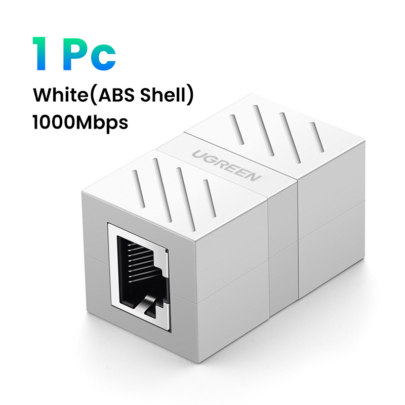 UGREEN RJ45 Connector Network Ethernet Extender Extension for Cat7 Cat6 Cat5e Ethernet Cable Adapter Gigabit Female to Female: Brown