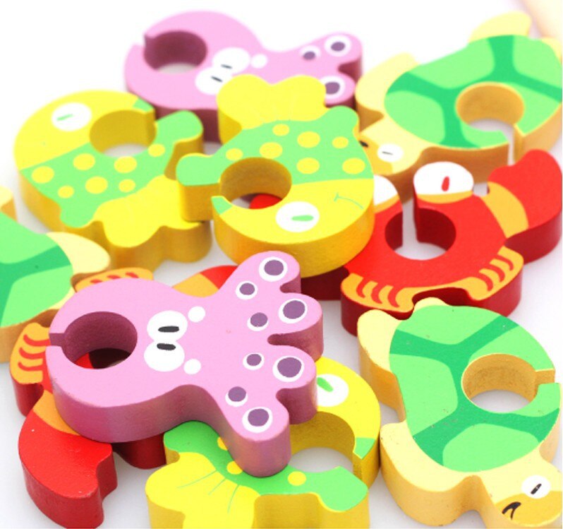 Kinderen Houten Speelgoed 3D Stereo Vissen Game Gunstig Intelligentie Training hand-oog Coördinatie Vissen Speelgoed voor Kinderen