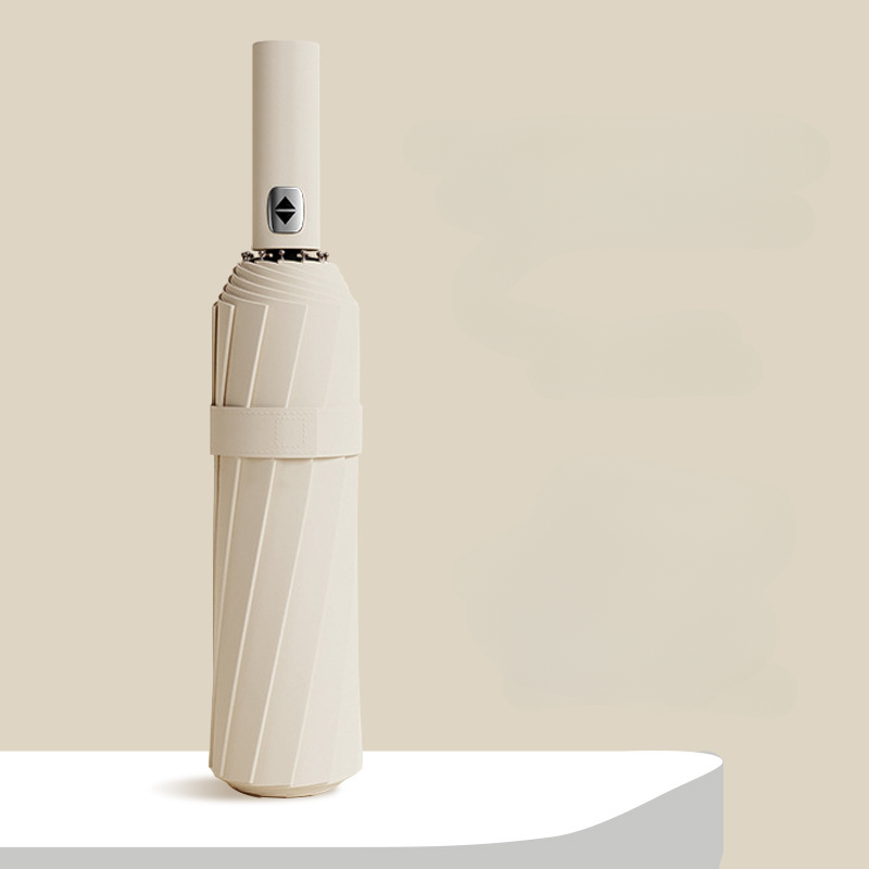 Paraplu Volautomatisch Heren Zakelijk Dubbel gebruik Opvouwbaar Zonwering Zonnescherm Reclameparaplu Parasol Paraplu: Blauw