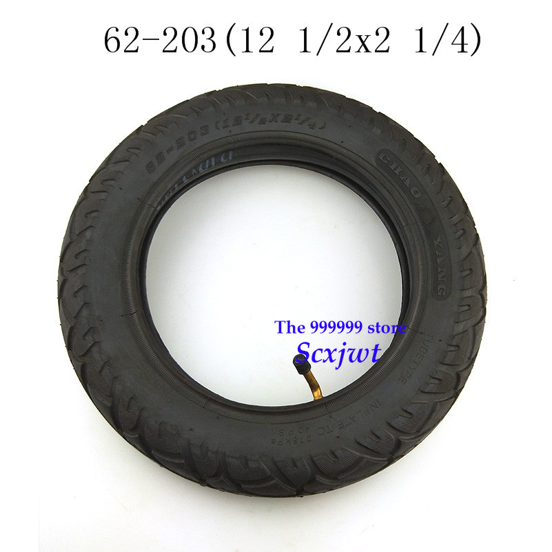 Pneu 12 1/2X2 1/4 (62-203) convient à de nombreux Scooters électriques à gaz 12 pouces tube pneu pour ST1201 ST1202 e-bike 12 1/2X2 1/4