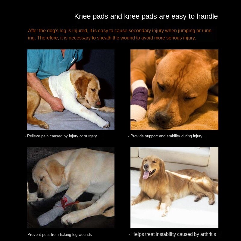 Dog Knee Protection Pet Operation Recovery Joint Protection Sub Pet Products 2 Pcs Care Products Velcro Ventilation