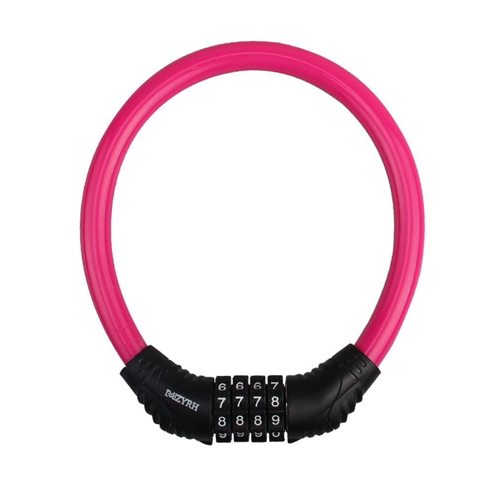 Anti-Theft Wheel Disc Brakes Scooter Lock For Xiaomi Mijia M365 Electric Scooter Accessories Bicycle Safety Lock with Steel Wire: red