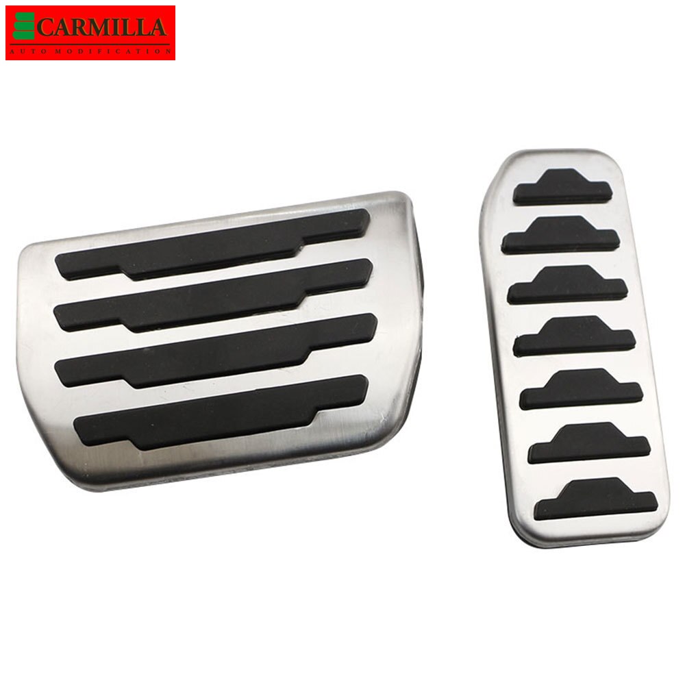 Coche Carmilla pedales para Jaguar E-ritmo Epace , , , de acero inoxidable de freno para automóvil Pedal de acelerador de protección cubiertas