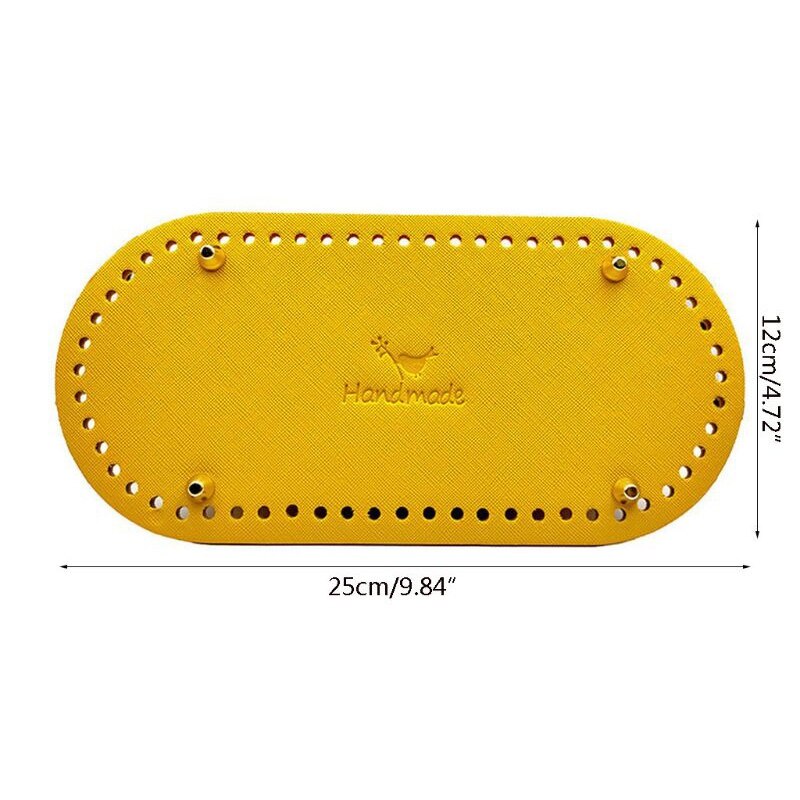 1PC 25x12cm Bag Bottom Base Oval DIY Tote Bag Handmade Crochet Shaper Leather Purse Insert Accessories