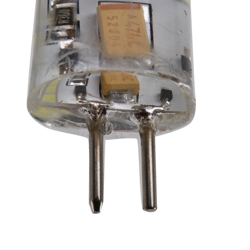 Bulbo de milho de silicone regulável, lâmpadas halógenas, 6X 6.5W, lâmpadas LED GY6.35, 72 2835 SMD, 320Lm, 50W, 6000K, branco puro
