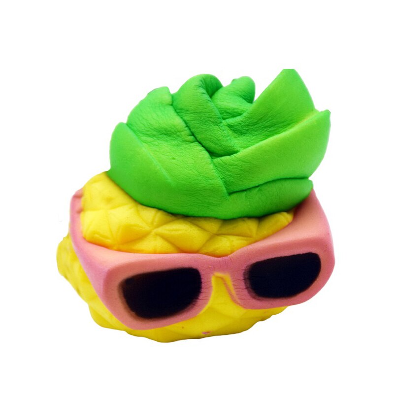 Kawaii Jumbo Squishy Speelgoed Fruit Ananas Langzaam Stijgende Verlicht Stress Speelgoed voor Kinderen Volwassenen Angst Aandacht 15.5*7CM