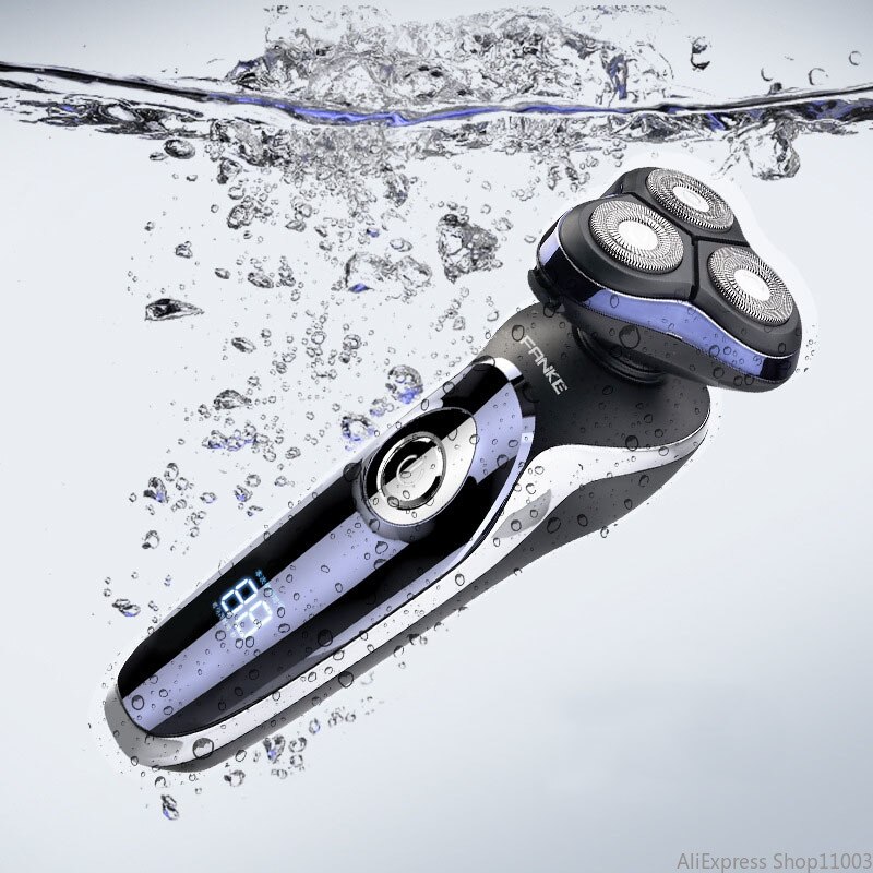 SPORTSMAN SM-530 Electric Men&#39;s Razor Multifunctional Base Rechargeable Digital Washable Shaver