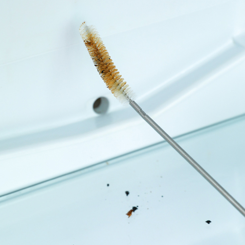 Kühlschrank Abfluss baggern Reinigung einstellen Lange flexibel Kühlschrank Peeling Pinsel Wasser Bagger Werkzeug Wasser Rohr Reinigung Spule Pinsel