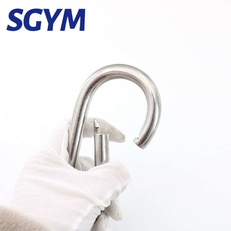 M7/M8/M10 Multifunctional 304 Stainless Steel Spring Snap Carabiner Quick Link Lock Ring Hook shackle Chain Fastener Hook