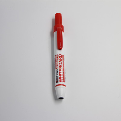 10 stks/partij Intrekbare Whiteboard Marker Grote Capaciteit Navulbare Niet giftig Whiteboard Marker Pen Kantoorbenodigdheden: 10 red markers