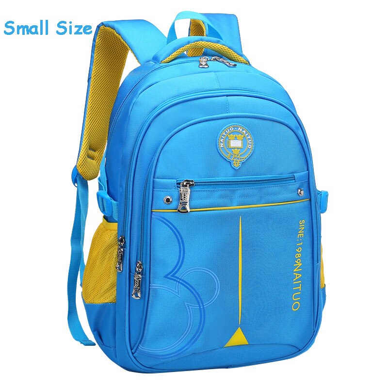 Junge Rucksack Für Schule Wasserdichte Tasche Kinder Schule Taschen Mädchen Große Kapazität Schule Rucksack Satchel Kinder Buch Tasche mochila: Small Blue