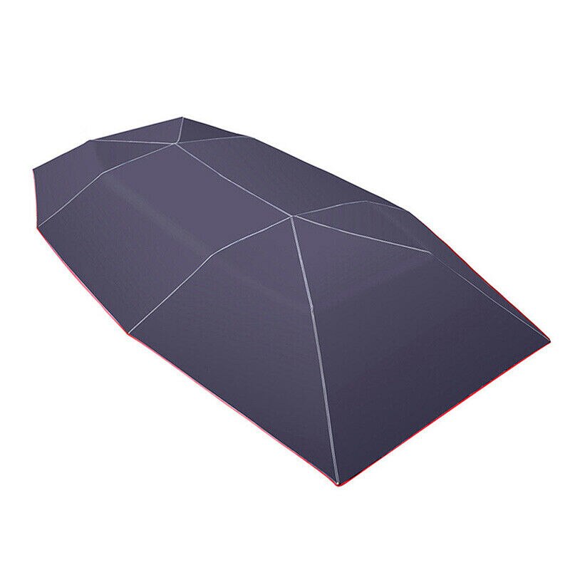 Udendørs bil køretøj telt bil paraply solafskærmning oxford klud polyester betræk uden beslag bil styling bil tilbehør: 01