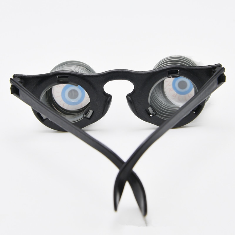 aus Augen fallen Augapfel Gläser Grusel Terror unheimlich Party Streich Lustige Witz Brille Fahrer Brille