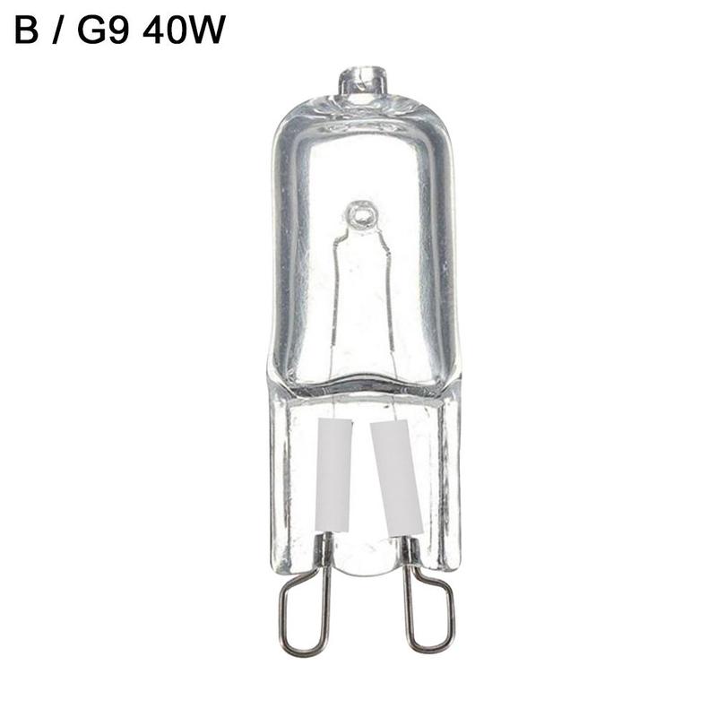 Bombillas halógenas G9 Eco, lámpara halógena G9 de 220v, 20w / 25w / 40w/Led, 60w, cuentas de cristal, lámpara de cápsula, 1 unidad, V6e1: 40w