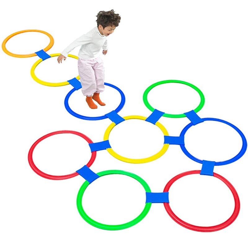 Hopscotch Ring freundlicher Spiele Ich bin Freien Spielzeug Für freundlicher Jungen Mädchen Sport Unterhaltung Juguetes Para Niños De 2 4 5 6 8 10 Años