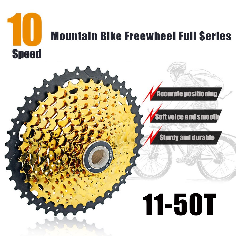 MTB Bicycle 10 Speed 11-50T Cassette Freewheel Bike Flywheel Cog Sprocket Steel Plate Bike Parts Accessories