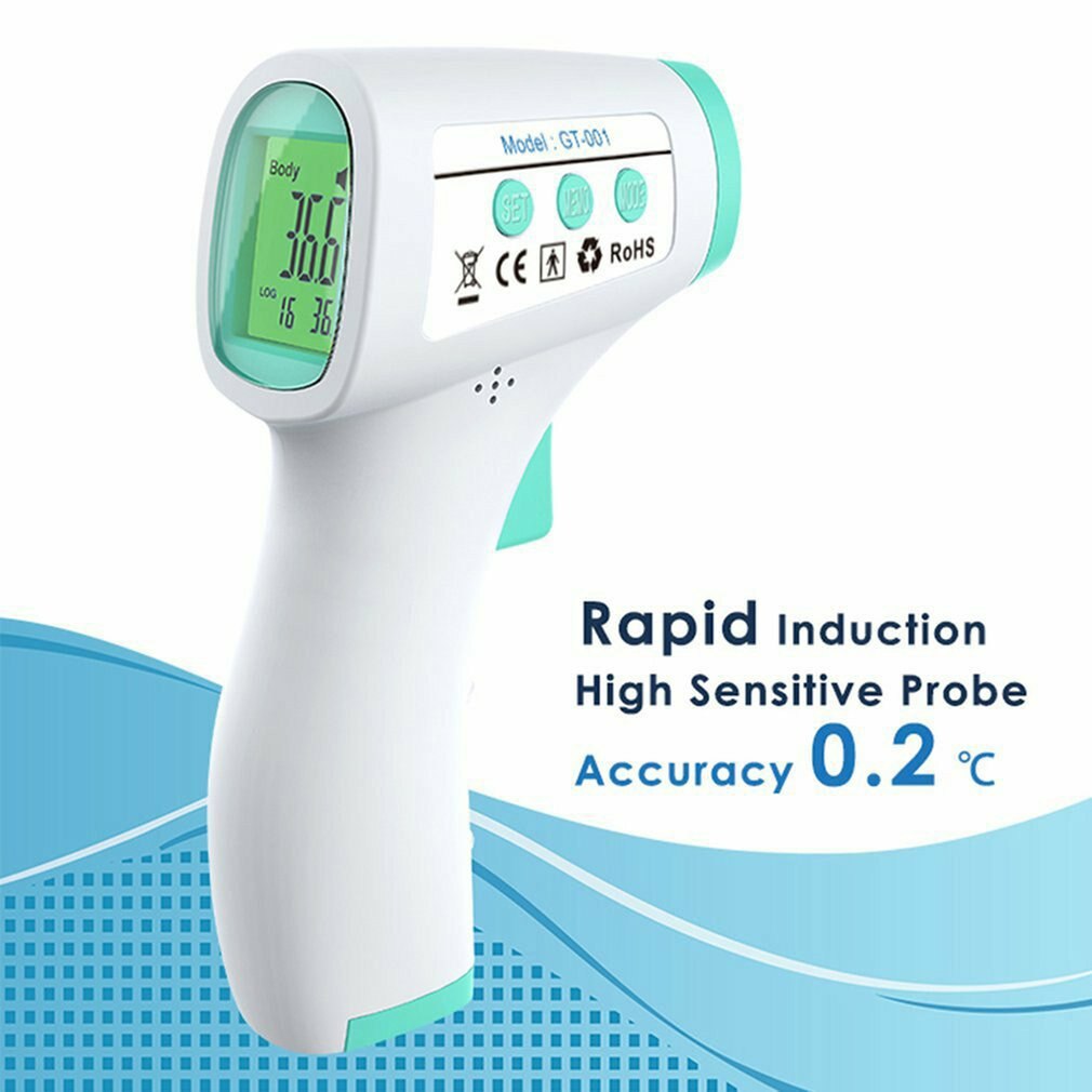 Digitale Infrarood Thermometer Voorhoofd Oor Non-contact Draagbare Termometro Lcd Body Baby/Adult Fever Temperatuur Meetgereedschap