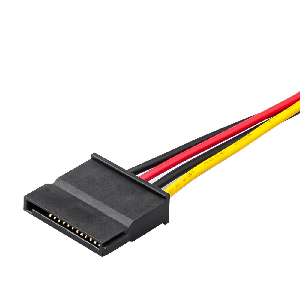 4 Pin to SATA Female Hard Drive Power Adapter Cable Compatible with Hikvision Video Recorder