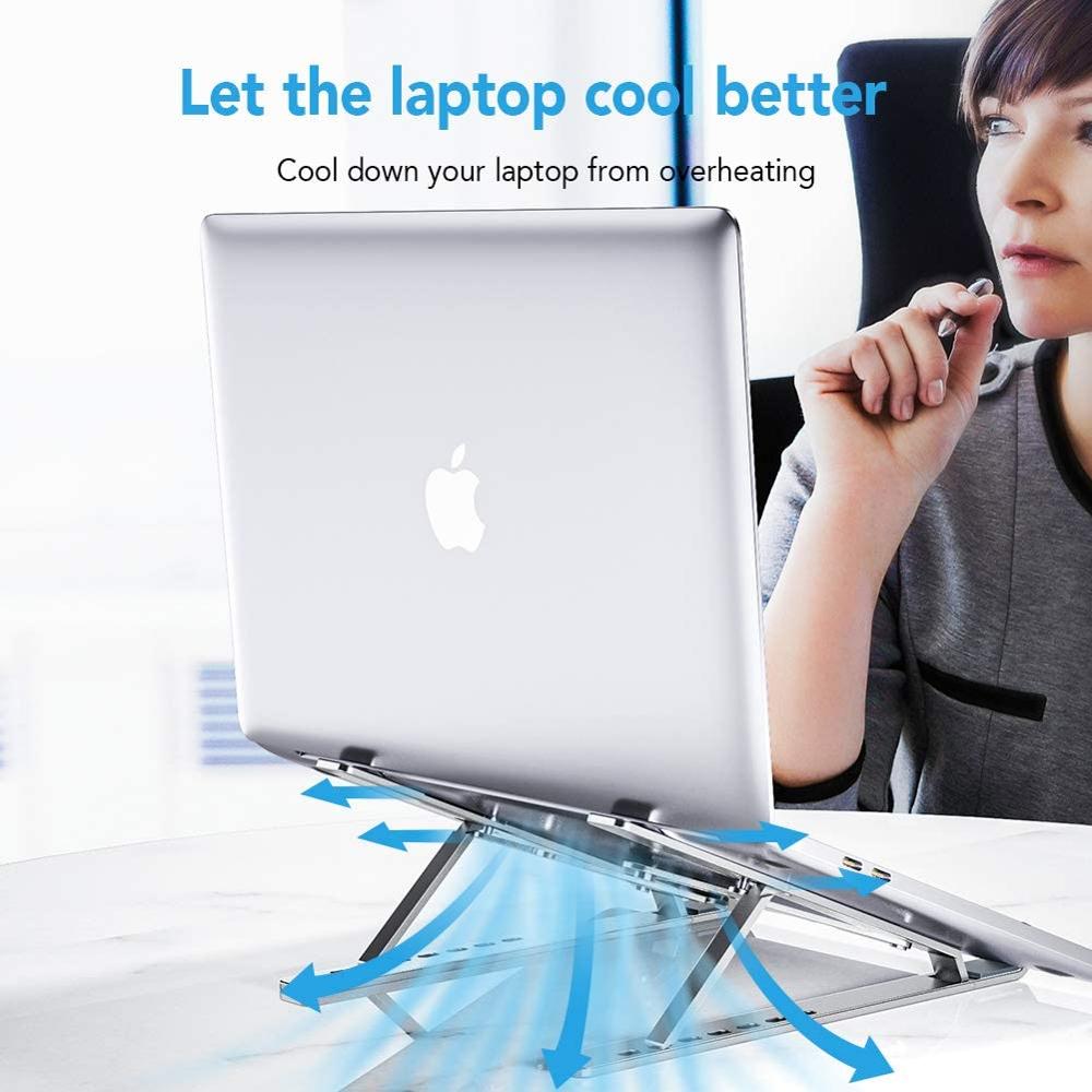 Laptop Stand Aluminium Opvouwbare Draagbare Notebook Houder Voor Xiaomi Huawei Macbook Air Pro Lenovo Dell Hp 13 Ondersteuning Accessoires