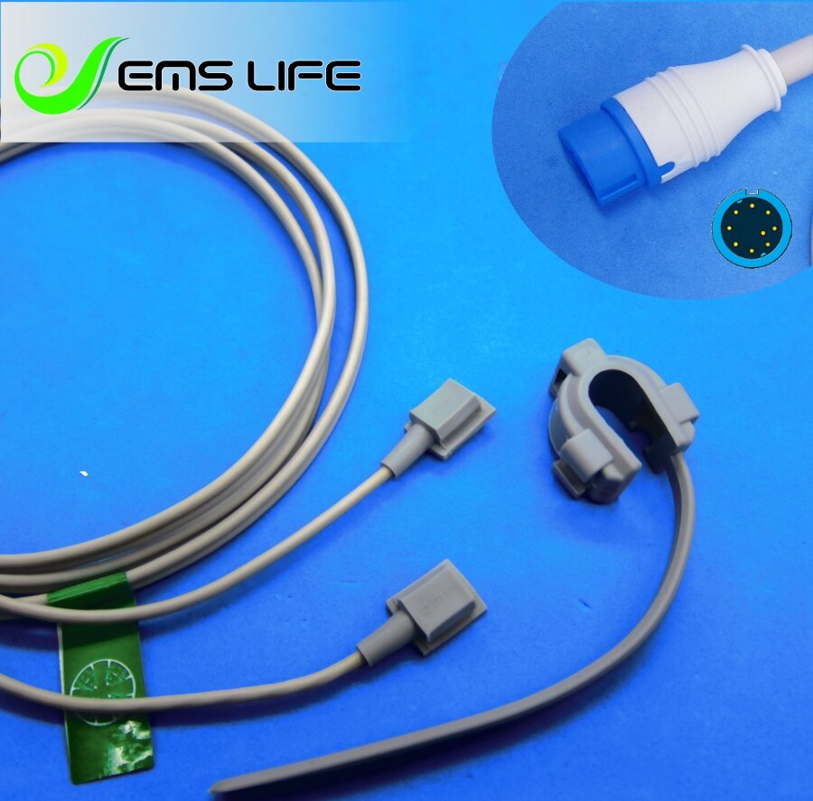 Lange Kabel Awt Volwassen Vinger Clip Spo2 Sensor Voor Biolight A8, A9 Digitale Serie: Y-model