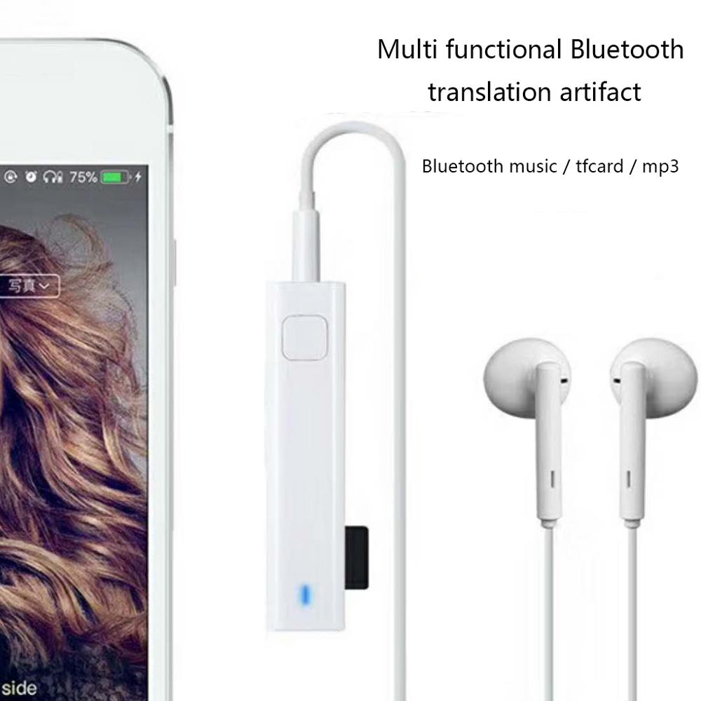 Clever Stimme Übersetzung Stereo Headset Drahtlose Bluetooth Mini Übersetzer 26 Sprachen Echtzeit Übersetzung