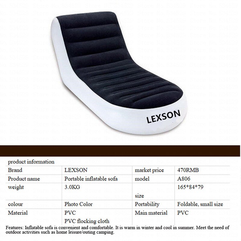 15%,Foldable Chaise Lounge Chair Lazy sofa inflatable sofa bed double inflatable sofa outdoor inflatable sofa