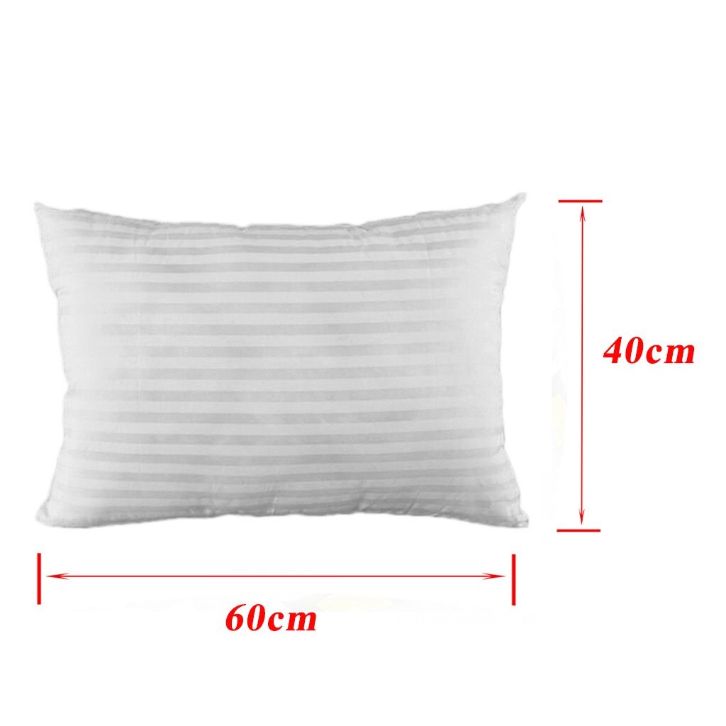 2Pc Kussen Cover Case Kussensloop Home Decor Witte Streep Standaard Slapen Beding Ergonomische Comfortabele Nek Zacht Kussen: 40x60cm