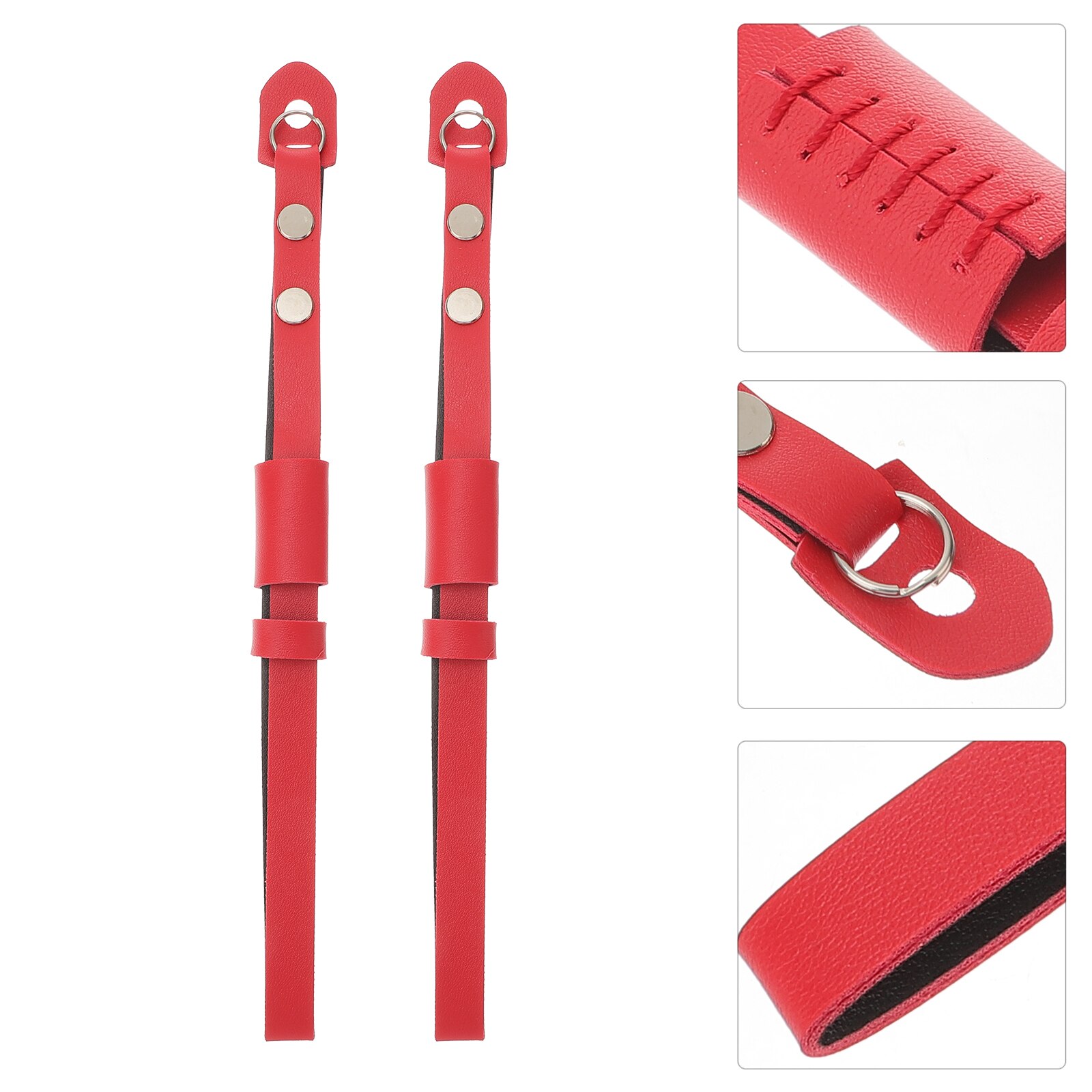 2pcs Digital Camera Wristband Hand Strap Camera Protective Rope Wrist Strap: Red