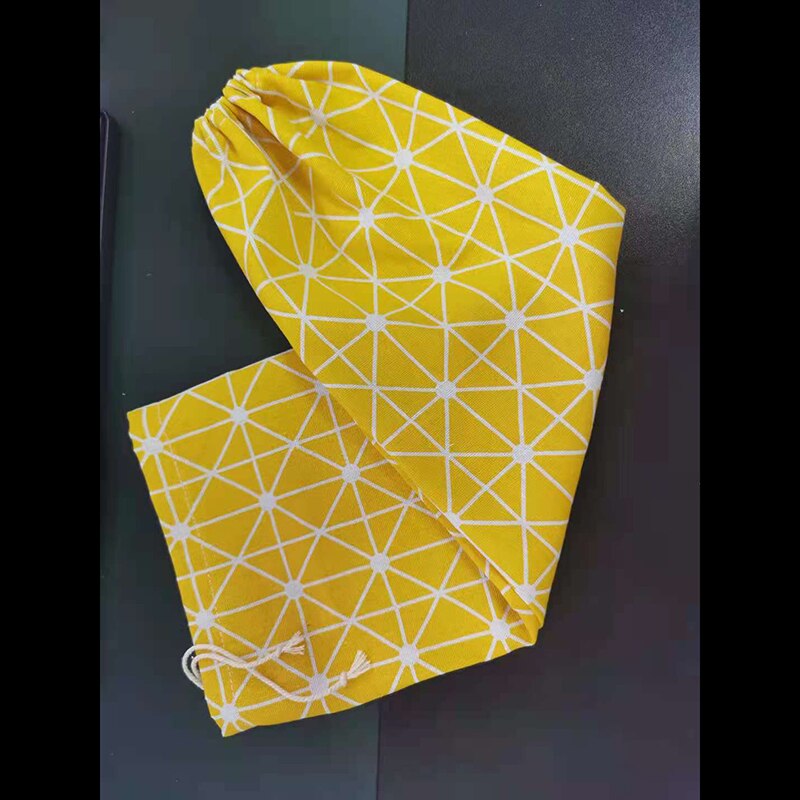 3 Pockets Cute Wall Sundry Cotton Line Hanging Organizer Bag Multi-Layer Holder Makeup Rack Jewelry Household Storage Bag