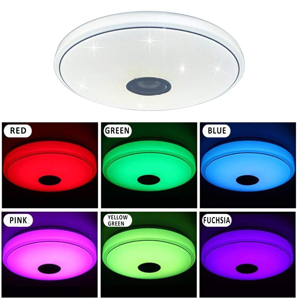 Moderne RGB LED Decke Lichter Hause beleuchtung 36W 60W APP bluetooth Musik Licht Schlafzimmer Lampen Clever Decke Lampe + Fernbedienung