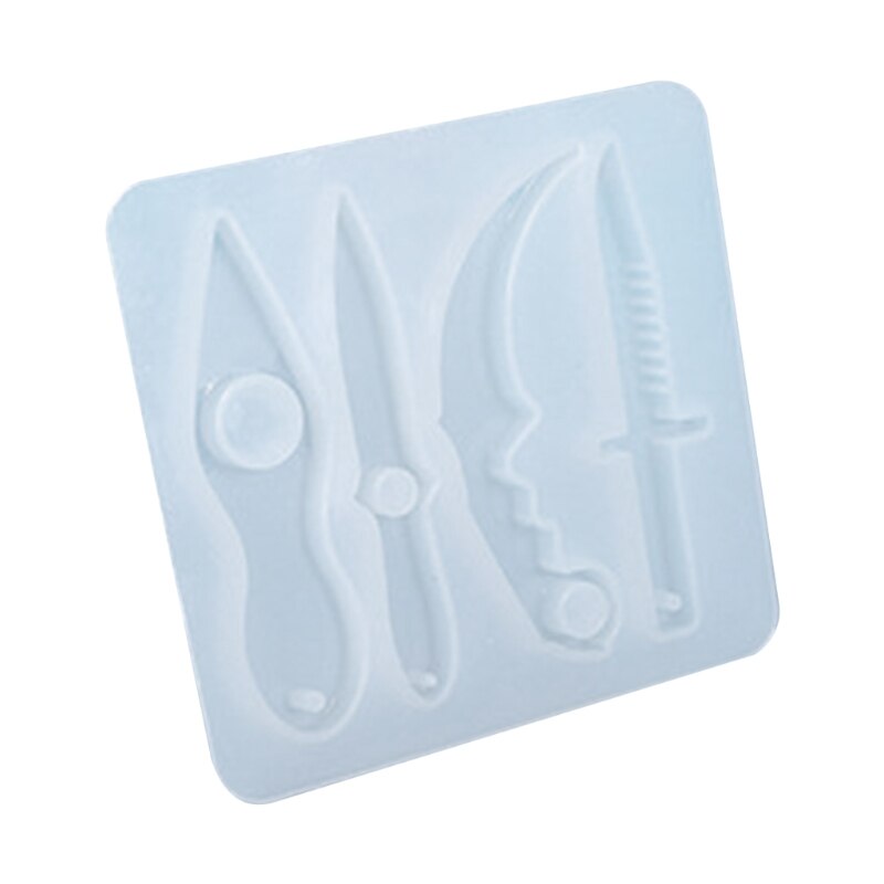 Silikonform für kleine verteidigungsmesser, diy-bastelarbeiten, herstellung von kristall-epoxidharzform: 4