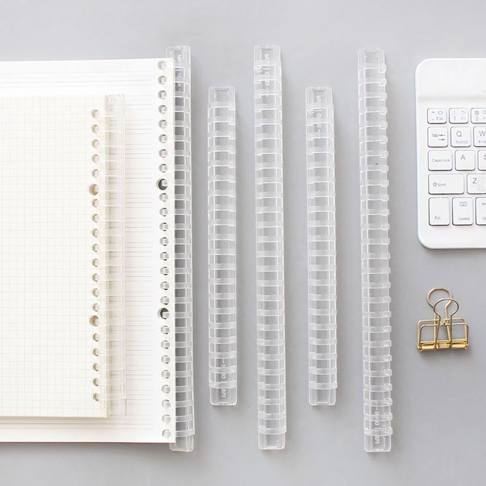 Circle Ring File Organizer Plastic Comb Bindings Notebook Binding Spines Loose Leaf Book Binder Rings Binder