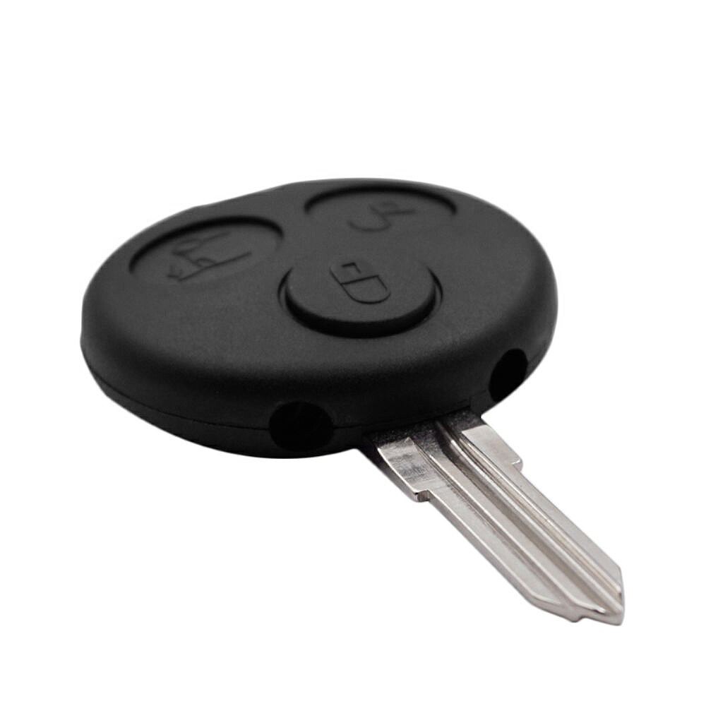 OkeyTech Replacement Car key For Mercedes Benz SMART Fortwo 450 Forfour Roadster Case 3 Button Blank Blade Remote Key Shell Fob