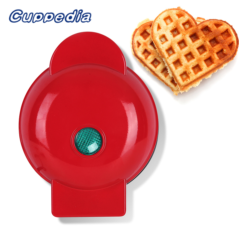 Cuppedia-Mini gofrera en forma de corazón para el hogar, 220V o 110V, novedad: 220V EU Plug
