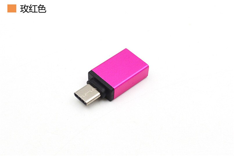 type-c til usb adapter omformer metall usb 3.0 hun til usb 3.1 type c hann synkroniseringsdatakonverter usb-c otg adapter 20 a 16: D