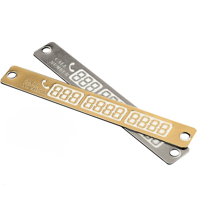 Temporary Car Parking Card Telephone Number Card Notification Night Light Sucker Plate Car Styling Phone Number Card