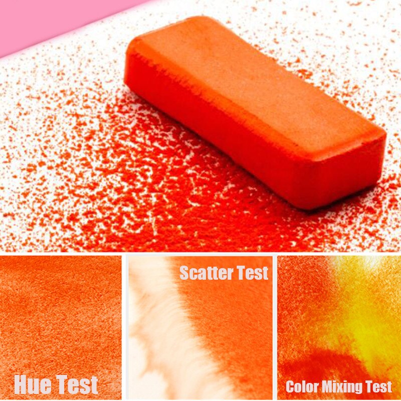 36/48 Kleuren Aquarel Verf In Delicate Doos Effen Aquarellen Met Kwast Aquarel Papier Schilderen Set Art Supplies