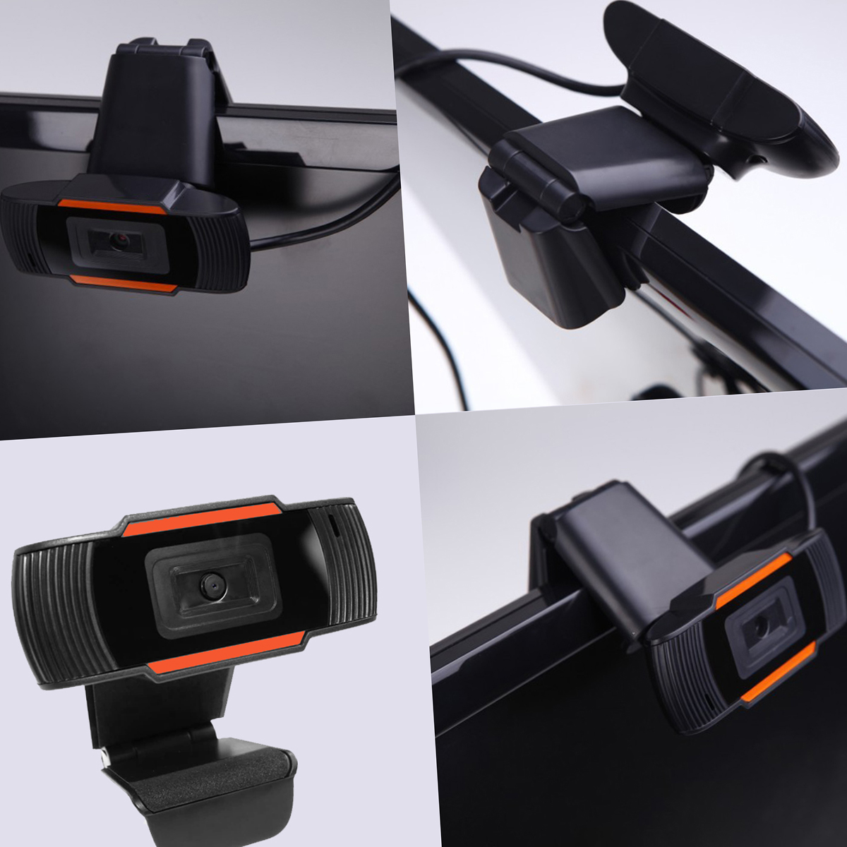 【Flash】720/1080P Full HD Webcam Video Conference Camera Computers Camera with Microphone USB Plug&amp;Play for Live Webcasting