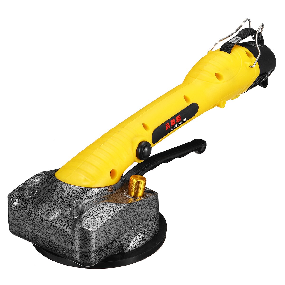 Verstelbare 1000W Tegels Tegels Machine Tegels Vibrator Zuignap Portable Automatische Floor Vibrator Nivellering Tool Met Batterij: Yellow