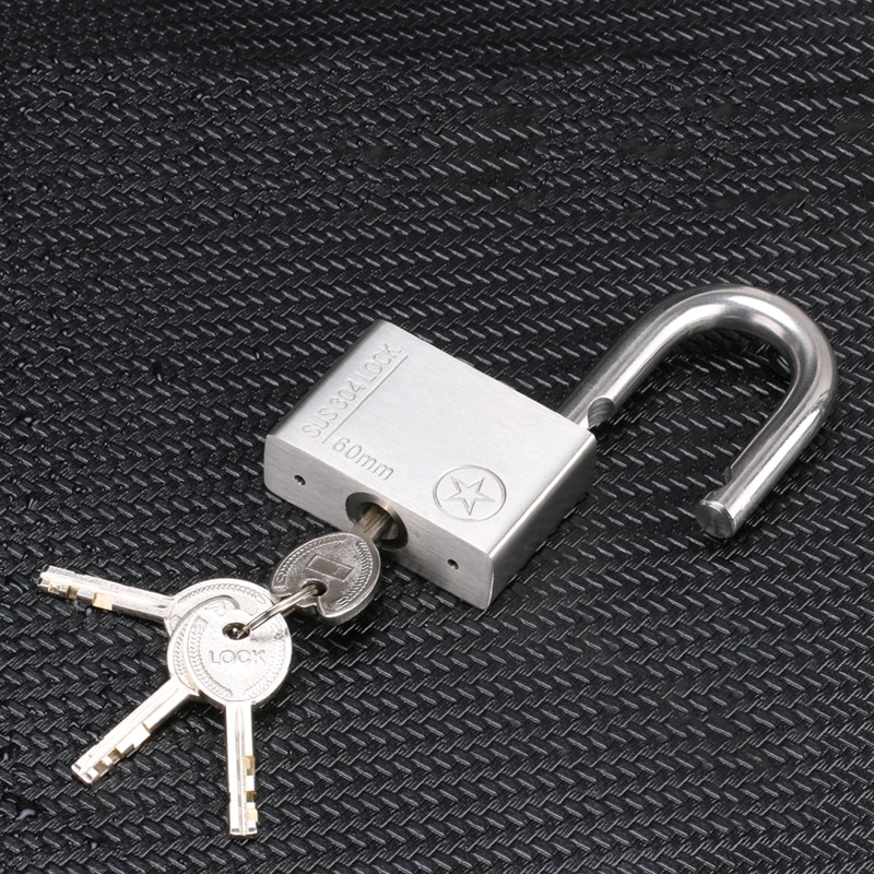 Stainless Steel 304 Same key Open all Padlock Cabinet Outdoor Lock Head Furniture Lock Waterproof Rust-Proof Door Lock