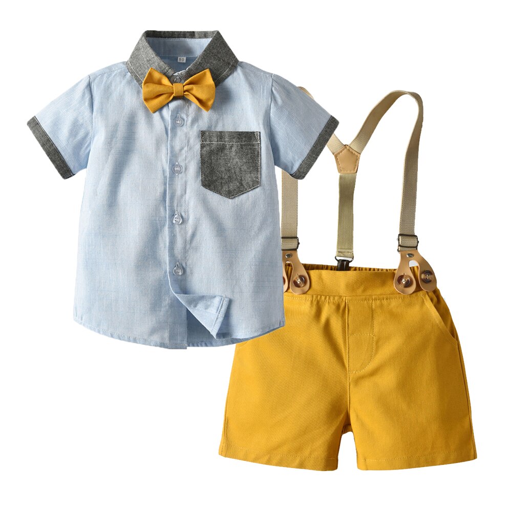 Moda menino roupas formais terno para 1-6 anos meninos terno conjunto festa de casamento verão crianças traje infantil menino roupas