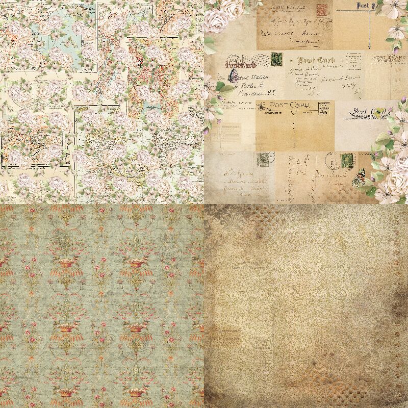 Memory Backing Paper Memories Scrapbooking paper pack of 24 sheets hand... – Vicedeal