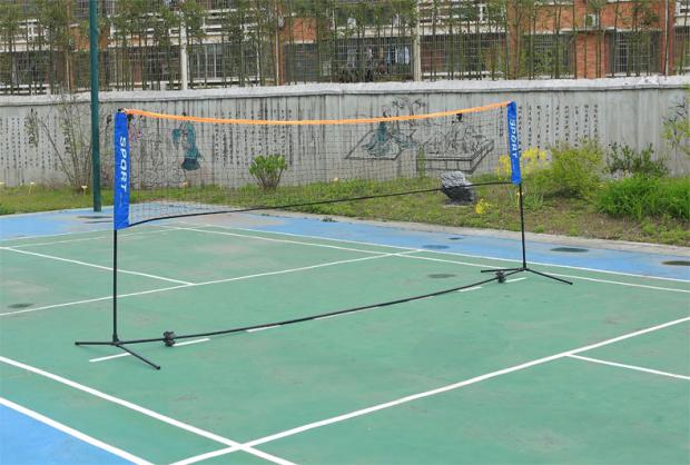 Red de voleibol de bádminton plegable con soporte para exteriores, Red de entrenamiento de partido estándar portátil con Marco, 3,1 m x 1,5 m, 4,2 m x 1,5 m