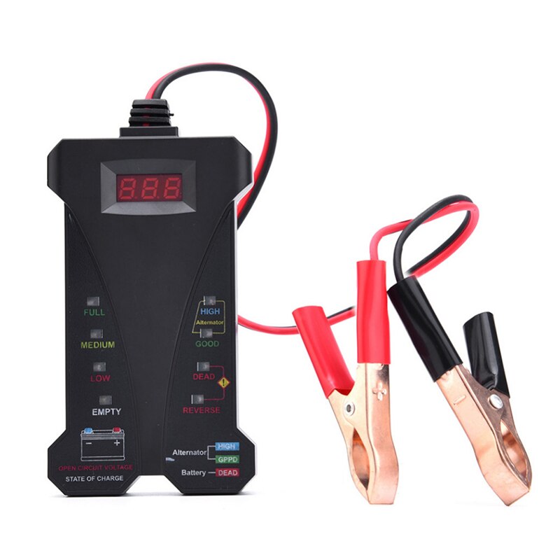 12v digitalt batteritester voltmeter og opladningssystemanalysator med lcd display batteri generator tester: 805 skriv en