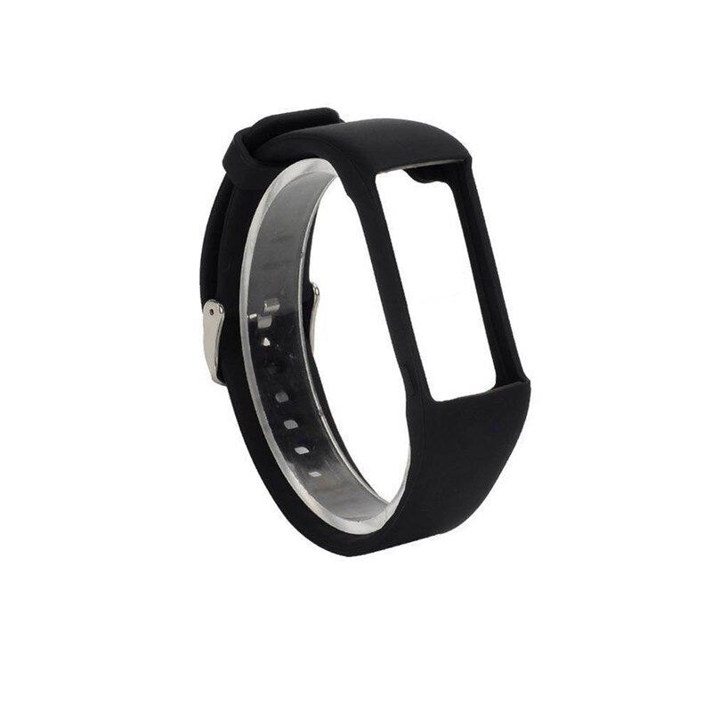Ersatz Silikon Uhr Band Handgelenk Gurt Armbinde Clever Uhren Zubehör Für Polar- A360 A370 GPS Uhren: Schwarz